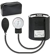 LotFancy Manual Blood Pressure Cuff, Adult Cuff 10"-16", Aneroid Sphygmomanometer, Calibrated BP ...