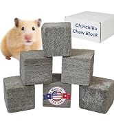 Chinchilla Chew Toys, Pumice Chew Blocks, Lava Block for Hamster, Rat, Mice, Degus, Gerbils, Smal...