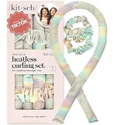 Kitsch Satin Heatless Hair Curler Set - Heatless Curls Overnight, Hair Rollers for Soft Curls & F...