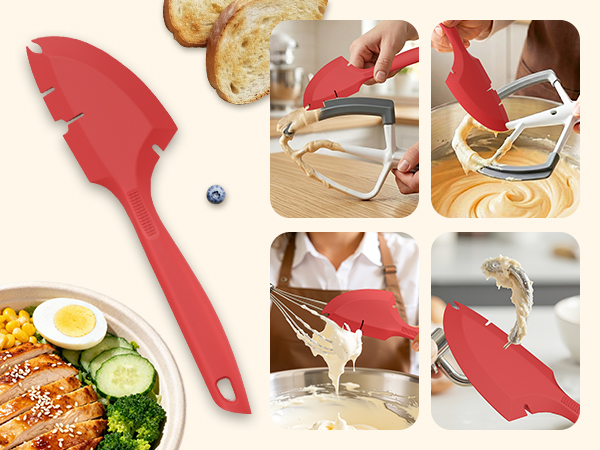 All-in-1 Scraper and Spatulas Kitchen Mixers Accessories