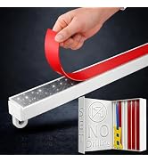 Self Adhesive Curtain Track No Drill Ceiling Curtain Track, Peel and Stick Curtain Rail Renter Fr...