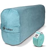 Tumaz Yoga Bolster Set - Rectangular Bolster Pillow for Restorative Yoga, Soft Meditation Pillow ...