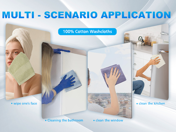 100% Cotton Wash Cloth