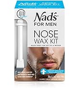 Nad's For Men Nose Waxing Kit, Nose Hair Removal, Nose Wax, Wax Kit Includes 30g Hard Wax, 4 Mous...