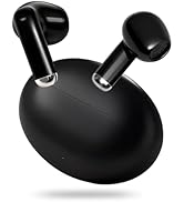 yobola Wireless Earbuds, Bluetooth 5.4 Headphones Bass Stereo, Ultra Lightweight Ear Buds Clear C...
