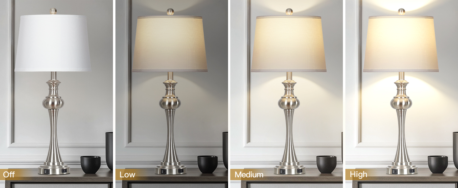3-Way Dimmable Touch Lamps