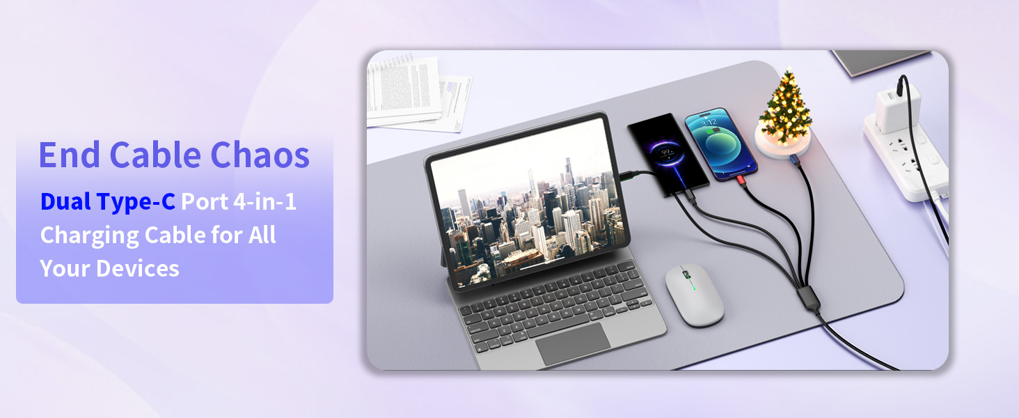 usb c 4 in 1 multi charging cable