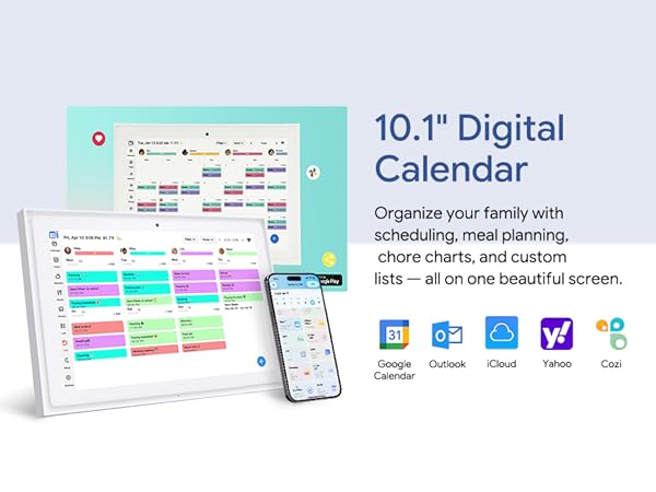 10.1 inch Digital Calendar