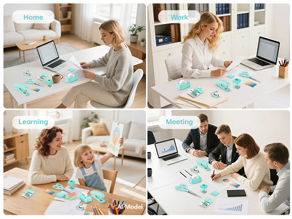 teal office supplies