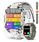 BRUBOSES Smart Watch for Men with Answer/Make Call 100+ Sports Modes Fitness Smart Watch, IP68 Wa...