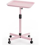 VERYTOP Salon Tray on Wheels, Adjustable Tattoo Tray Rolling Trolley Cart for Hair Stylist Rollin...