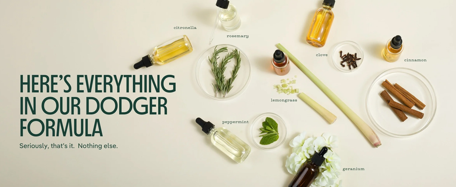 ingredients Mosquito Dodger Repellent Zone by Murphy's Naturals