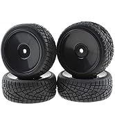 Rowiz 4PCS 1:10 On Road RC Tires 12mm Hub Wheel Rims Concentric Hard Dish for Touring Racing Cars...