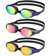 NSSIW Swim Goggles Adult Swimming-Goggles: Pool Goggles for Men and Women with Anti Fog UV400 Pro...