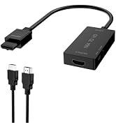 tesha N64 to HDMI Converter, Gamecube HDMI Adapter, Compatible with N64/SNES/SFC/Gamecube, Plug &...