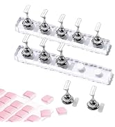 BQAN 2 Set Nail Holder for Painting Nails, Transparent Acrylic Nail Stand for Press on / Fake Nai...