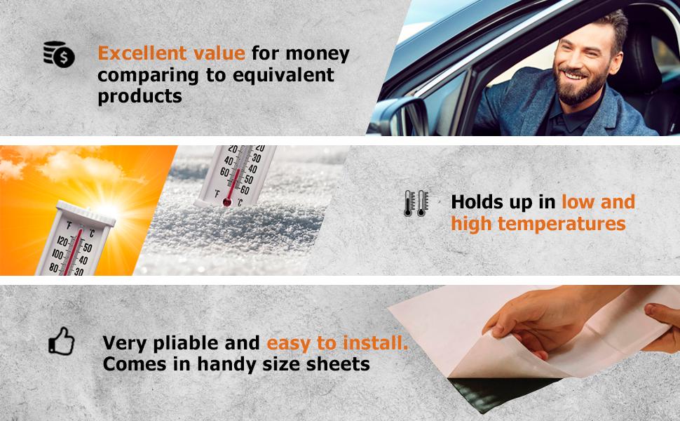 sound deadening deadener mat automotive heat insulation car proofing material