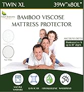 twin xl entra long bamboo mattress protector waterproof mattress pad cover 39x80 hypoallergenic