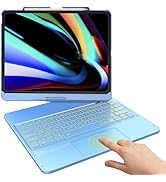 TQQ iPad Air 13 Inch Case Keyboard (M3 2025 / M2 2024), iPad Pro 12.9 (6th, 5th, 4th, 3rd Gen) Ke...