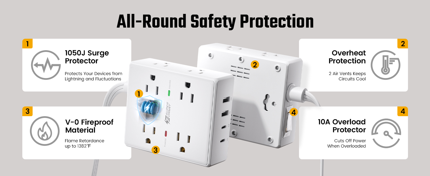 regleta de enchufes multiples