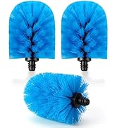 MOSOLAN Stainless Steel Bottle Brush Refills, Replacement Brush Heads, Round Head, 3 Pack