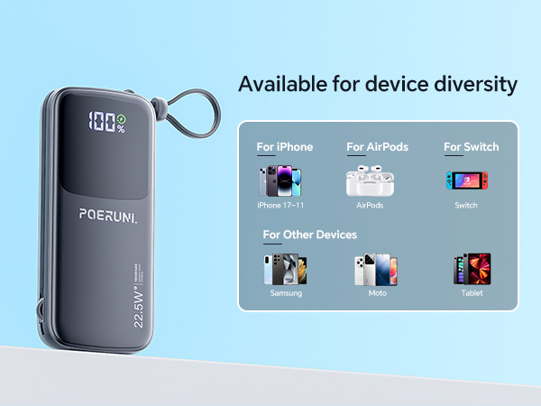 Compatibility with diversity Portable Charger