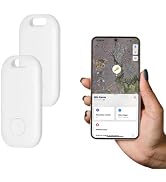 AIYATO 2 Pack Key Finder Smart Bluetooth Tracker Item Finder Work with Apple Find My Item Locator...