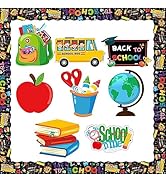 BeYumi 62Pcs Back to School Classroom Decorations Set Colorful First Day of School Cutouts with B...