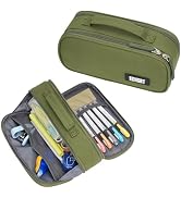 ECHSRT Tactical Pencil Case for Boy, Extra Large Capacity Camo Pencil Pouch for Men Adults, 3 Com...