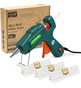 SHJADE Hot Glue Gun with 30 Glue Sticks, 20W Mini Hot Melt Gun Kit(Green) | Fast Preheating, Idea...