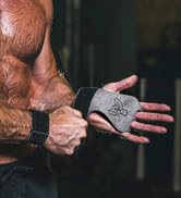 JerkFit Fly Grips, Hand Grips for Cross Training, Soft Vegan Lightweight Weight Lifting Gloves wi...