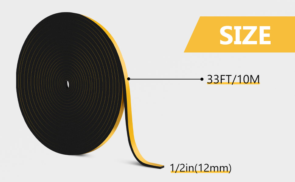 33FT Weather Stripping Door Seal Strip