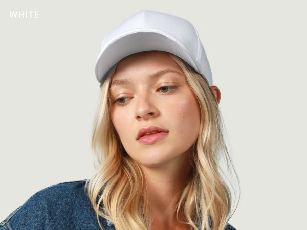 White structured baseball cap