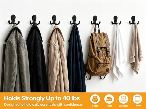 Coat hooks