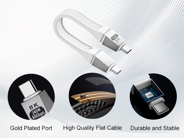 short usb c cable 5 inch