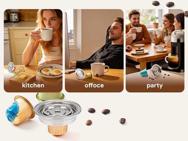Stainless Steel Coffee Capsule Converter For VertuoMachine