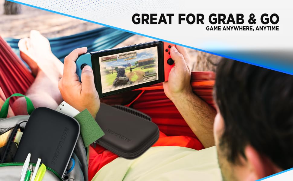 switch case nintendo OLED carrying hand bag travel friendly gaming experience on the go gamer remote