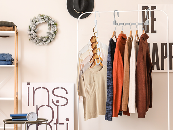 hangers space saving organizer saver clothes closet organization storage hanging