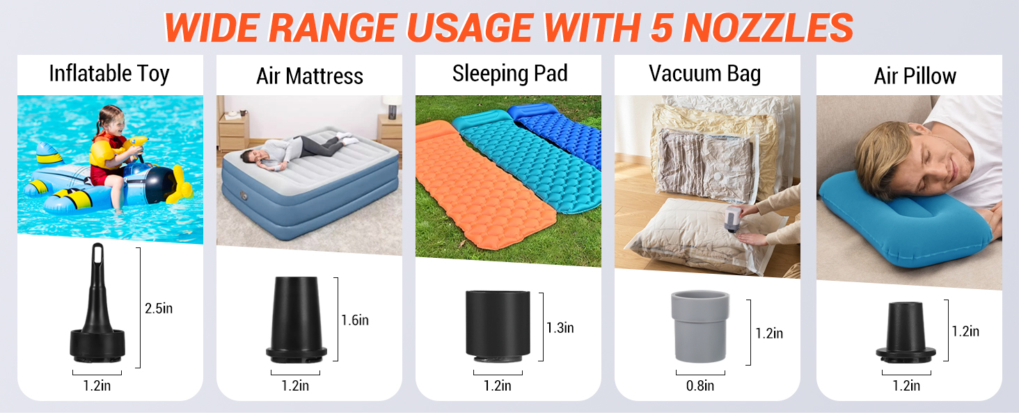 air pump for inflatables air mattress pump air pillow pool float car camping camping gadgets stuff