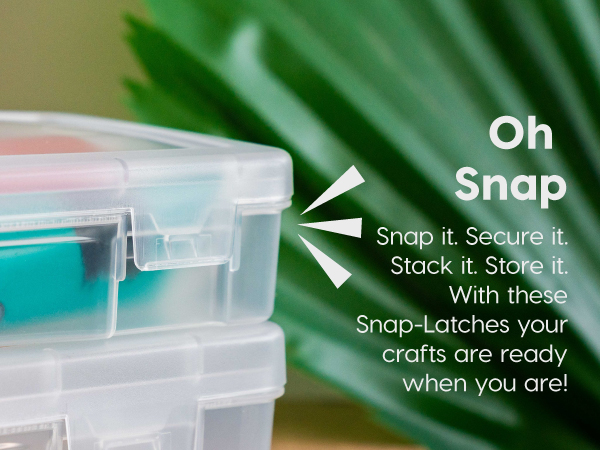 pencil box storage container lids craft organizer clear art supply plastic small hobby school