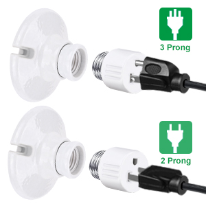 Light Bulb to Plug Adapter