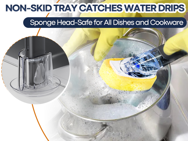 soap dispensing dish brush
