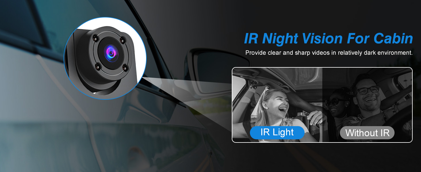 3 Channel Dash Cam Front and Rear