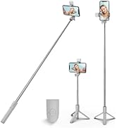 XIHAMA Selfie Stick Tripod with Light,3 in 1 Extendable Selfie Stick with Wireless Remote,Portabl...