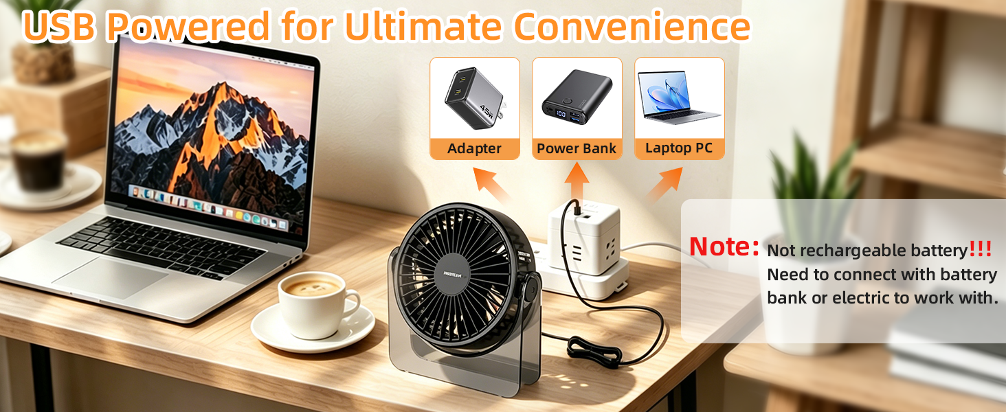 usb desk fan