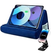 Sttargxing Soft Tablet Stand Pillow with Pocket,Adjustable 3 Viewing Angle,Lazy Holder for Bed So...