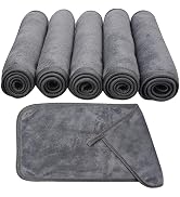 SUNLAND Microfiber Face Makeup Remover Cloths Reusable Facial Cleaning Towel Ultra Soft Washcloth...