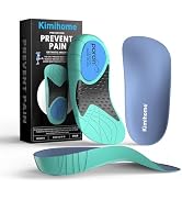 Plantar Fasciitis Inserts for Heel Pain - Kimihome Arch Support Shoe Inserts for Women - Heel Cup...