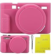 SZHSYJY G7X Mark II case,G7X Removable Lens Cover Silicone Cover for Canon PowerShot G7X ii,Comes...