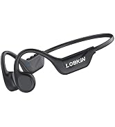 LOBKIN Bone Conduction Headphones Bluetooth 5.4 - Open Ear Headphones Wireless with Mic, IPX5 Wat...